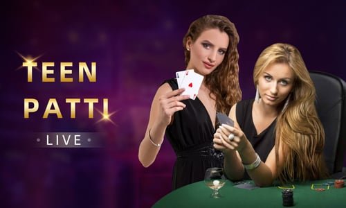 Live dealer studio with Andar Bahar table setup